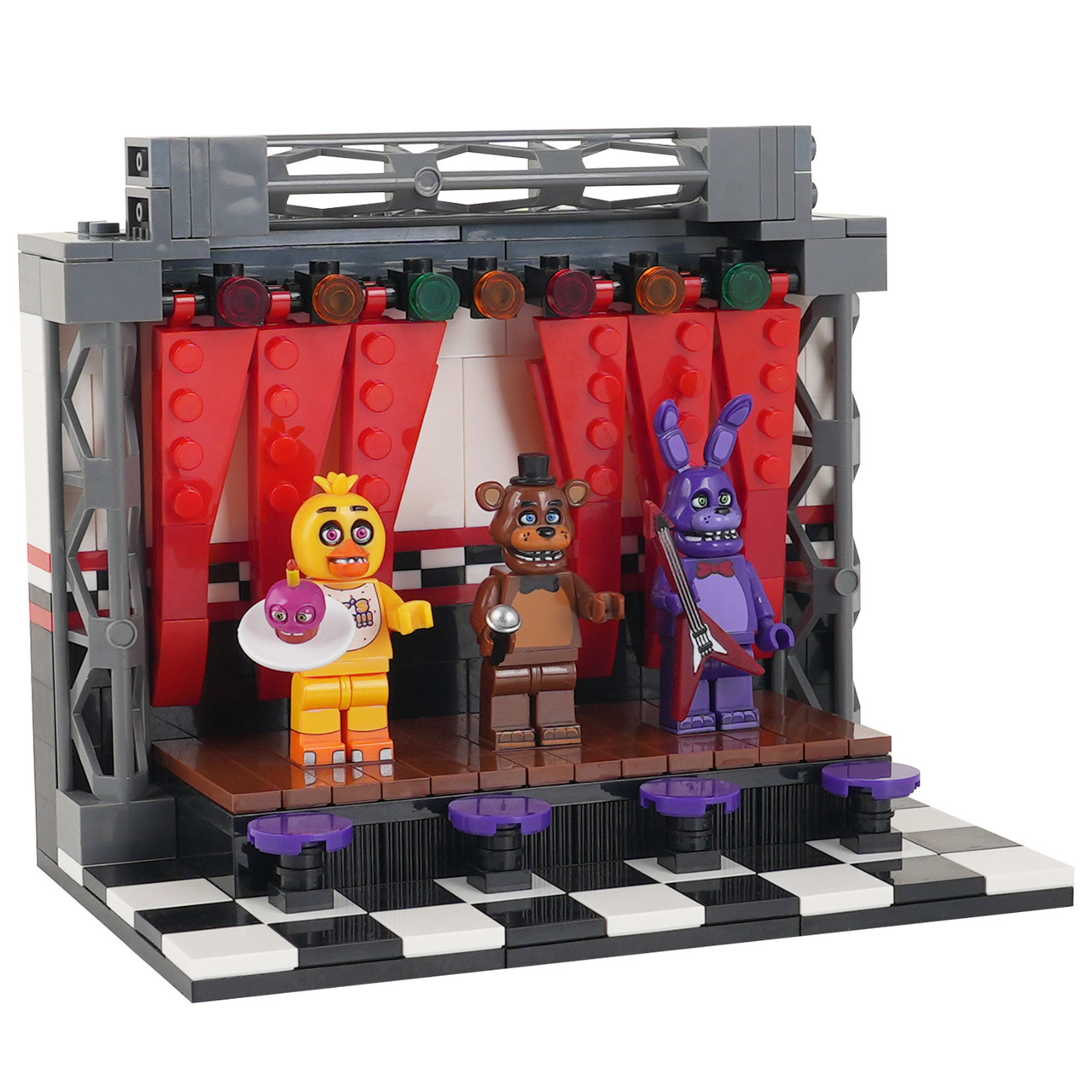 Five Nights at Freddy's Stage MOC Custom Minifigures Set 258pcs