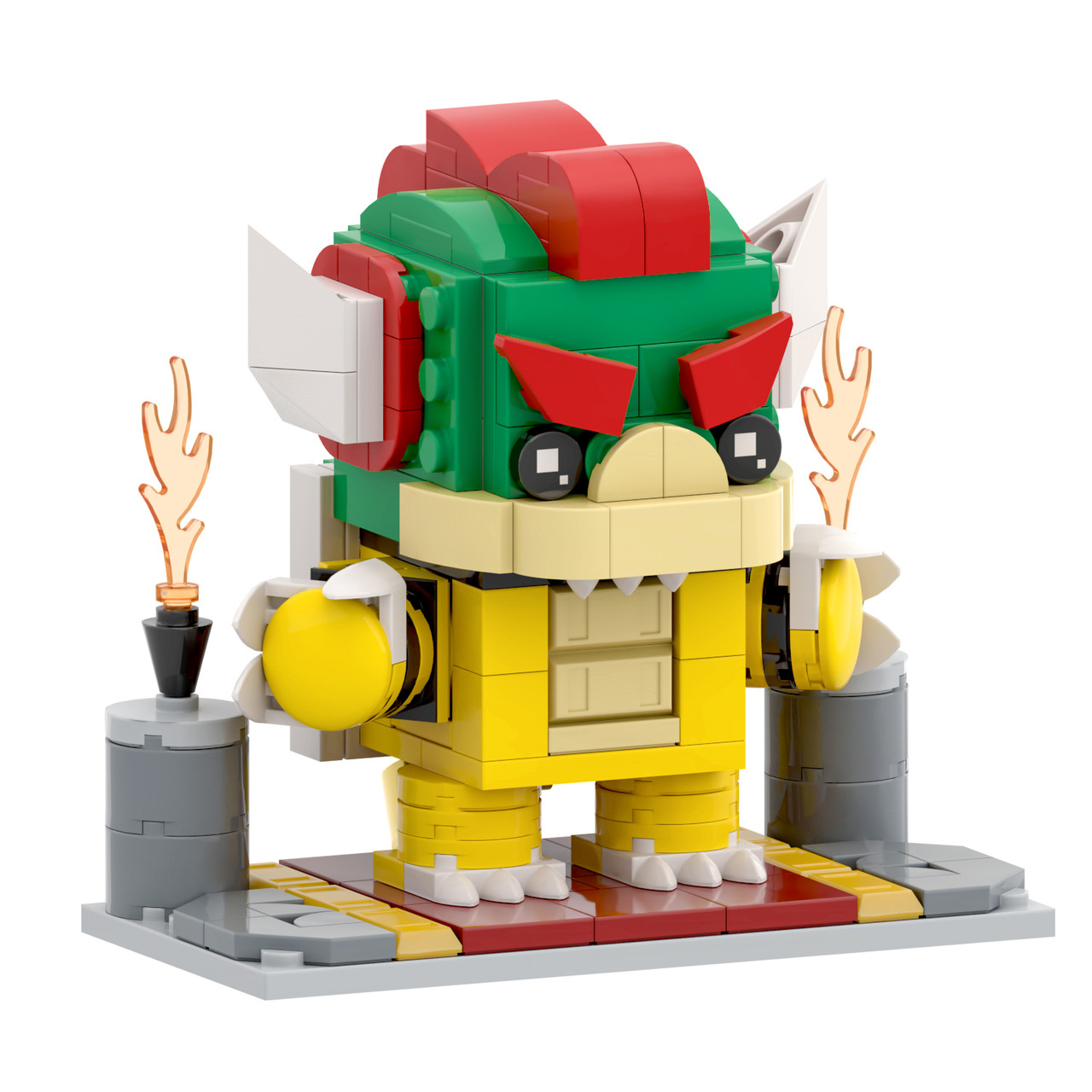 Super Mario Brickheads Bowser Custom MOC Set 212pcs - J's