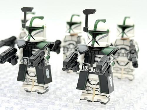 Per Minifigure Star Wars Personalizzato Cape Cloth 41° Fase 1 Commander Gree Strap NUOVO - Foto 9