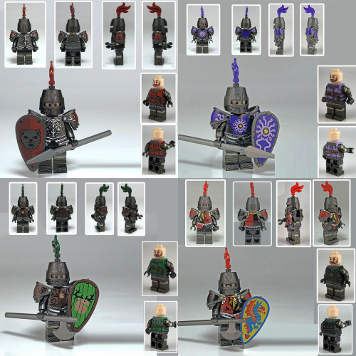 Medieval Knights Soldiers Army Custom Minifigures VP 2 Medieval Knights Soldiers Army Custom Minifigures VP 2