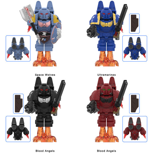 Warhammer 40K Space Marines Assortment Minifigures DY