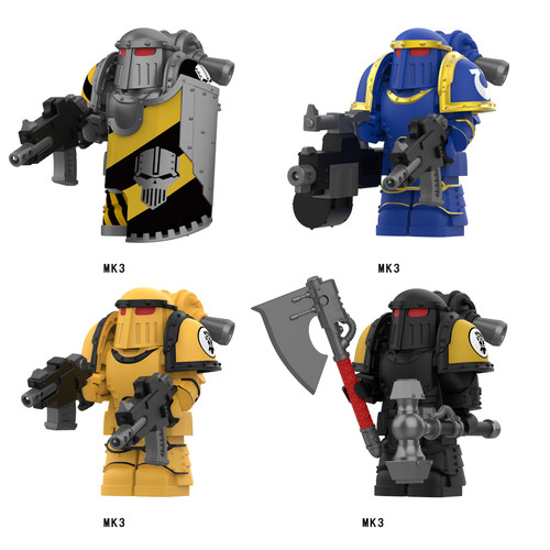 Warhammer 40K Iron Warriors (Mk III Iron Power Armour) Assortment Minifigures