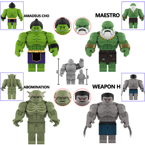 Marvel Super Heroes Custom Hulk Big Minifigures AF 2