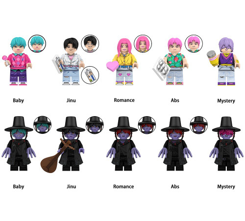 Kpop Demon Hunters Movie Saja Boys Custom Minifigures Set