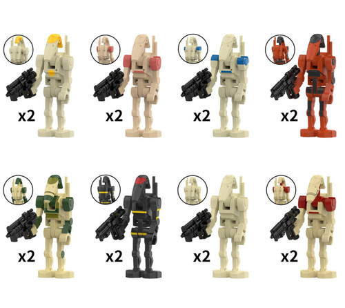 Star Wars B1 Battle Droid with Rotating Arms and Movable Legs Custom Clanker Minifigures LG