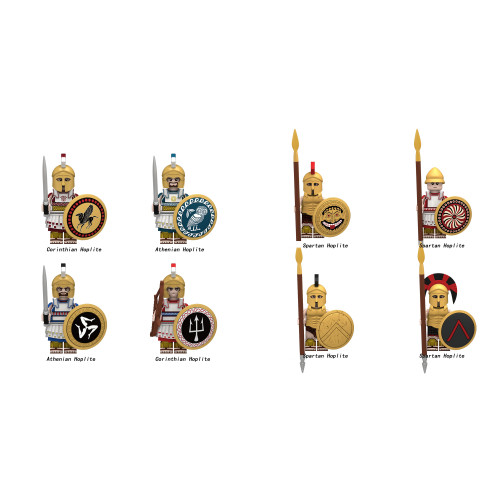 Medieval Spartans Corinthian Athenian Soldiers Army Custom Minifigures N