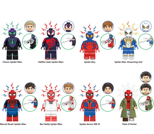 Marvel Super Heroes Spider-Man Assortment Custom Minifigures G