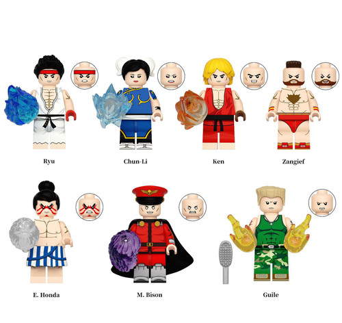 Street Fighter Series 7 Custom Minifigures Set MB