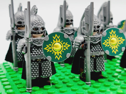 LOTR Rohan Royal Guards Heavy Long Axe Army 10 Minfiigures Set - J's ...