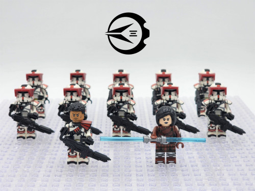 Star Wars: TOR Havoc Squad Jace Malcom, Satele Shan Custom 12 Minifigures Set Star Wars: TOR Havoc Squad Jace Malcom, Satele Shan Custom 12 Minifigures Set