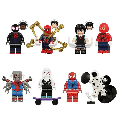 Spider-Man: Across the Spider-Verse Custom Minifigures Set 8pcs KT1069