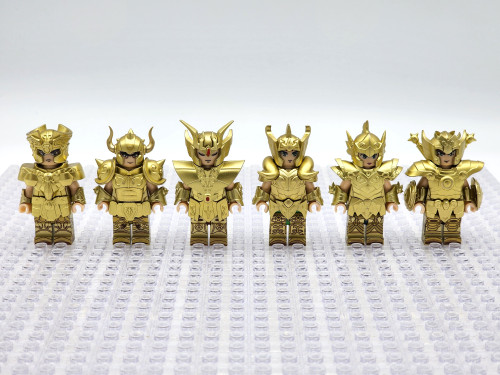 Saint Seiya Gold Saints Custom Anime Minifigures 6pcs Set 2