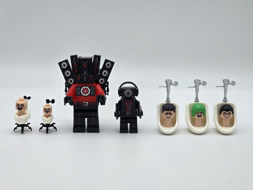 Skibidi Toilet Series Custom Minifigures Set 3