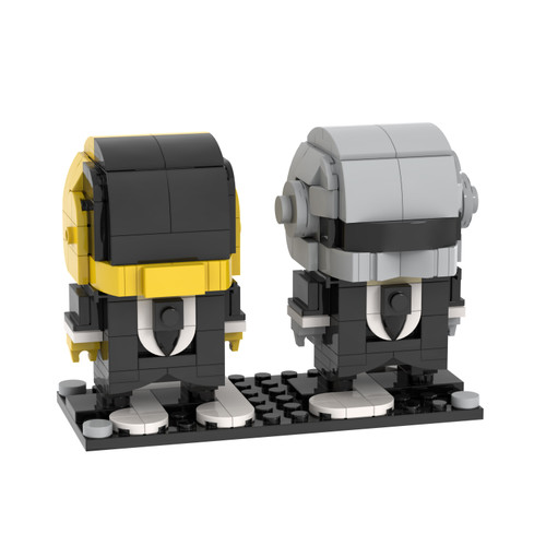 Daft Punk Brickheads Custom MOC Set 260pcs