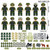 Army Jungle Special Forces 12 Custom Minifigures + Jeep - L43