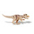 Tan Indominus Rex 6 inch Tall Dinosaur with Roaring Sound