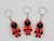 Squid Game Custom Guard Red Jumpsuit Keychain x3pcs