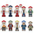 Naruto Shippuden Kage Minifigures Set with Custom Coffins