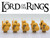 LOTR Mountain Dwarves Heavy Gold Army 10 Minifigures Set