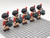 Scottish Bagpipers Custom 5 Minifigures Set N006