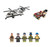 Armored Military Army Helicopter Building Block Set 650pcs