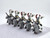 Mounted Teutonic Knights Armored Warhorse Set 10pcs XH