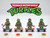 Ninja Turtles Custom Minifigure Set 4pcs