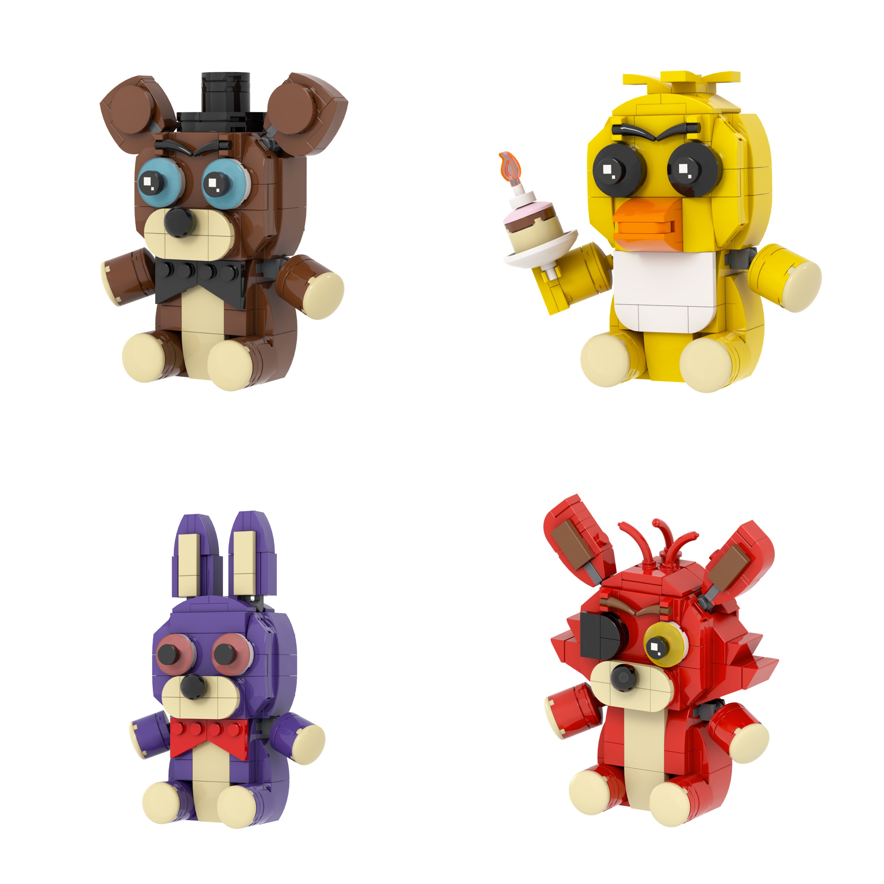 Toy Figures Lego Five Nights At Freddy's Aliexpress Fnaf Game