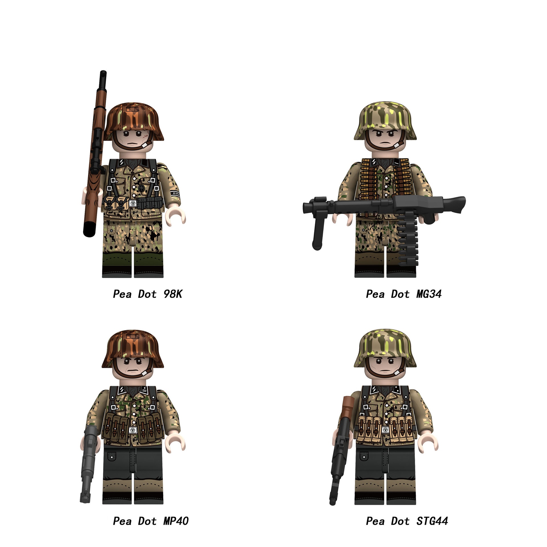 coco,s ‎٭͜ ARMY Army Military Wild Child Special Forces WM2442 Minifigures