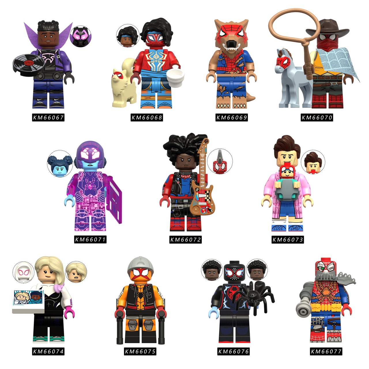 Spider-Man Across the Spider-verse Series Custom Minifigures KM