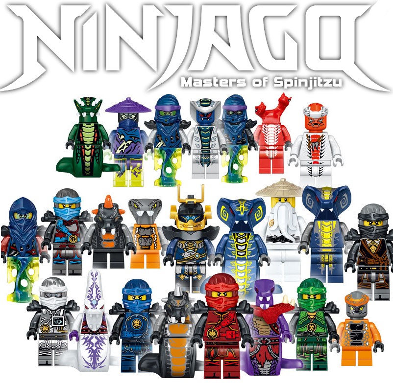 Ninjago vs Serpentine Custom 24 Minifigures Set J's Little Things