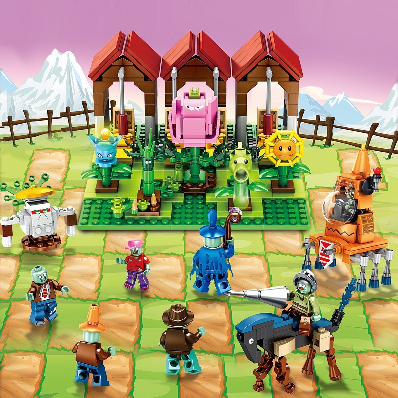 Plants vs Zombies Farm 705pcs Custom Building Block Set 90057