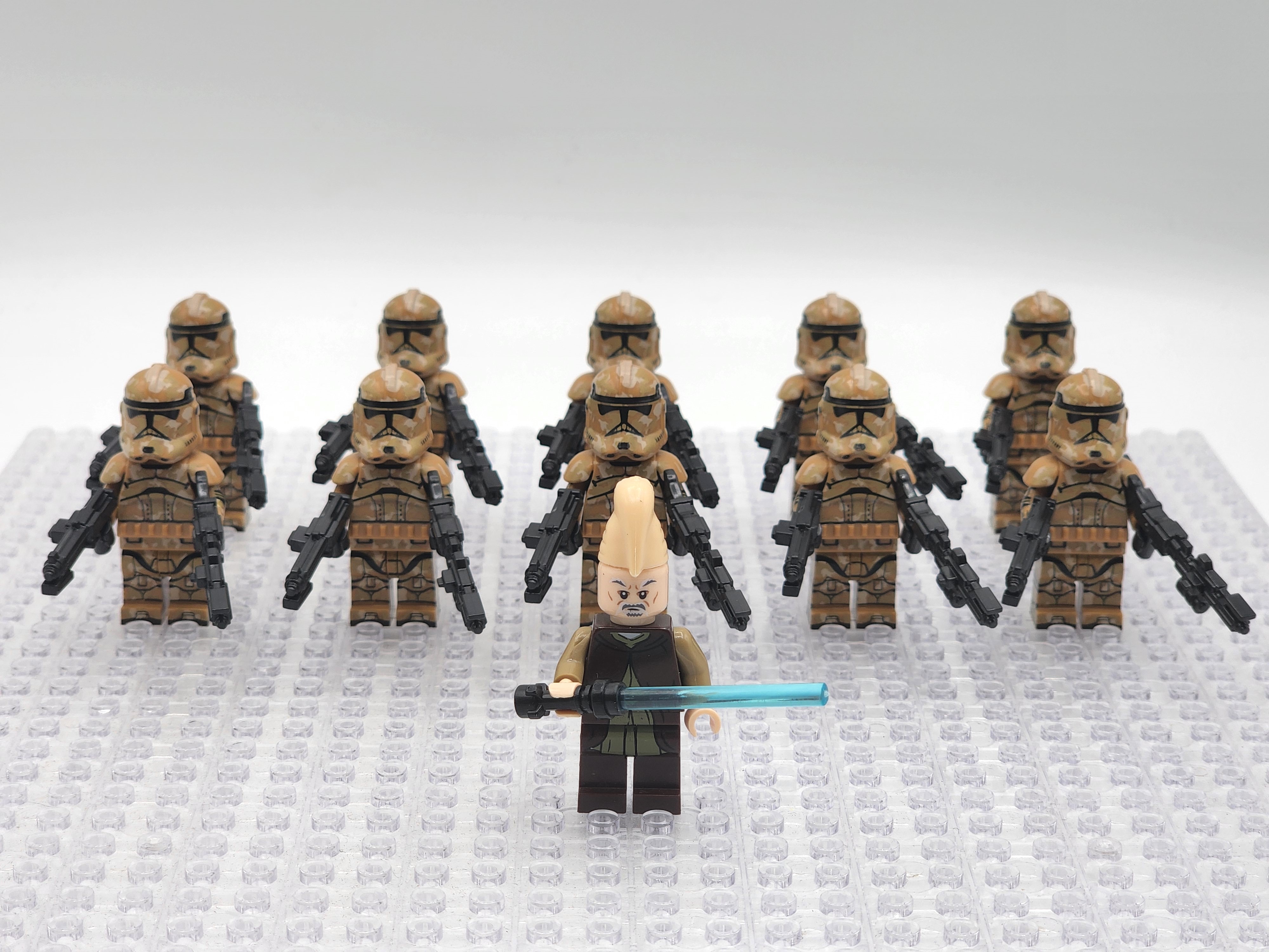 Star Wars Ki-Adi-Mundi Geonosis Custom Clones Troopers x11
