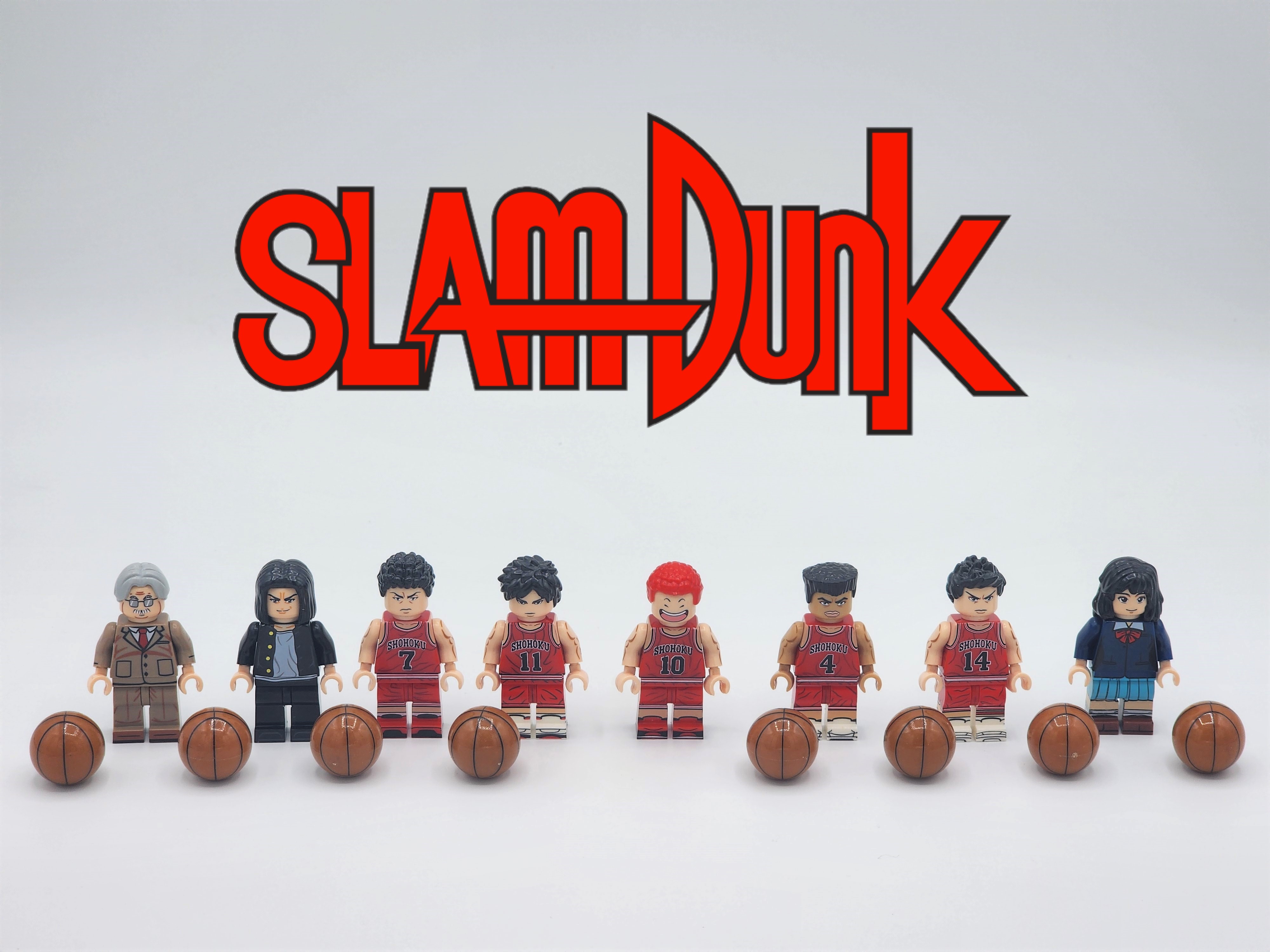 Slam Dunk Anime Custom 8 Minifgures Set