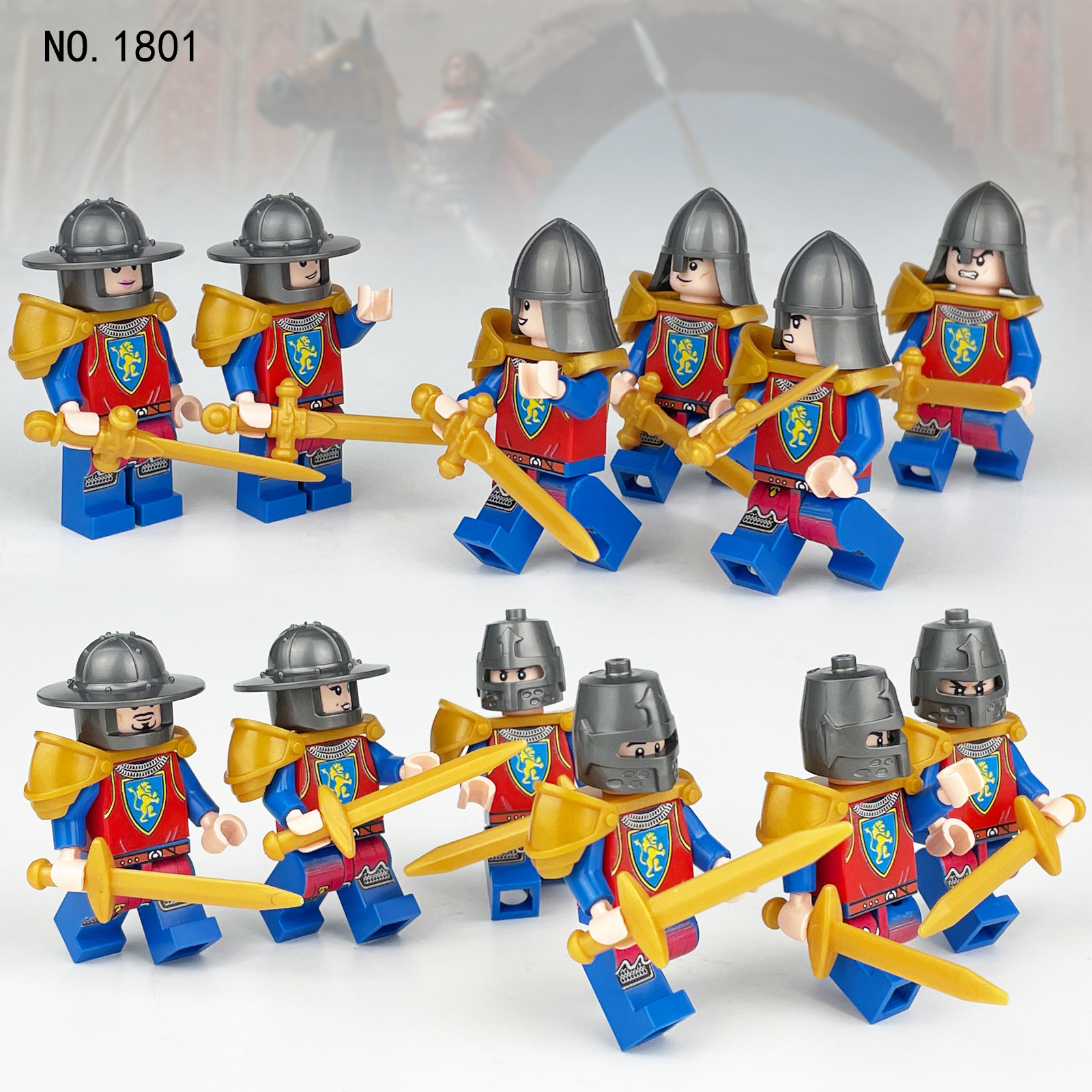 Medieval Knights and Soldiers Lot 12pcs - 1801 - J's Little Things