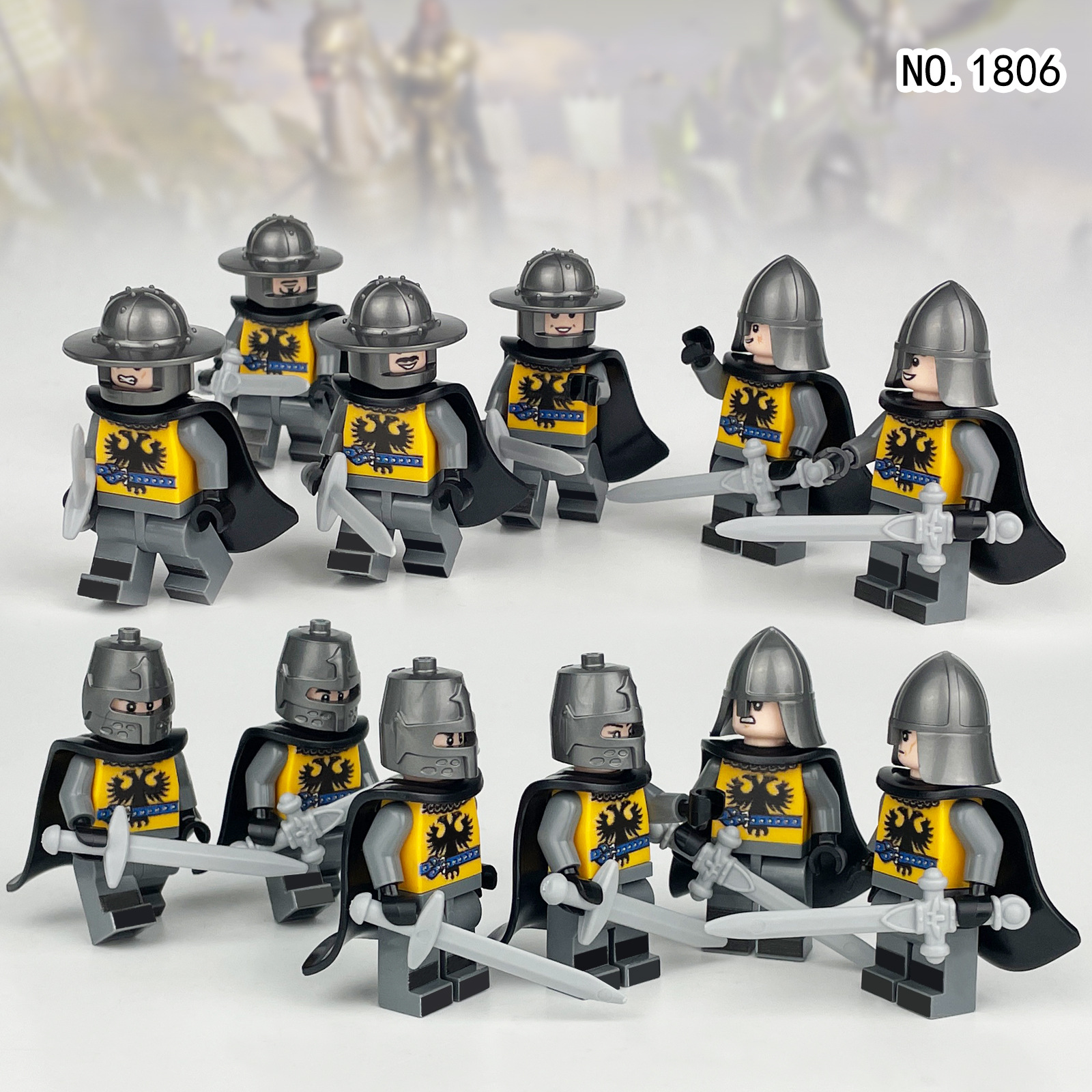 Medieval Knights and Soldiers Lot 12pcs - 1806 - J's Little Things