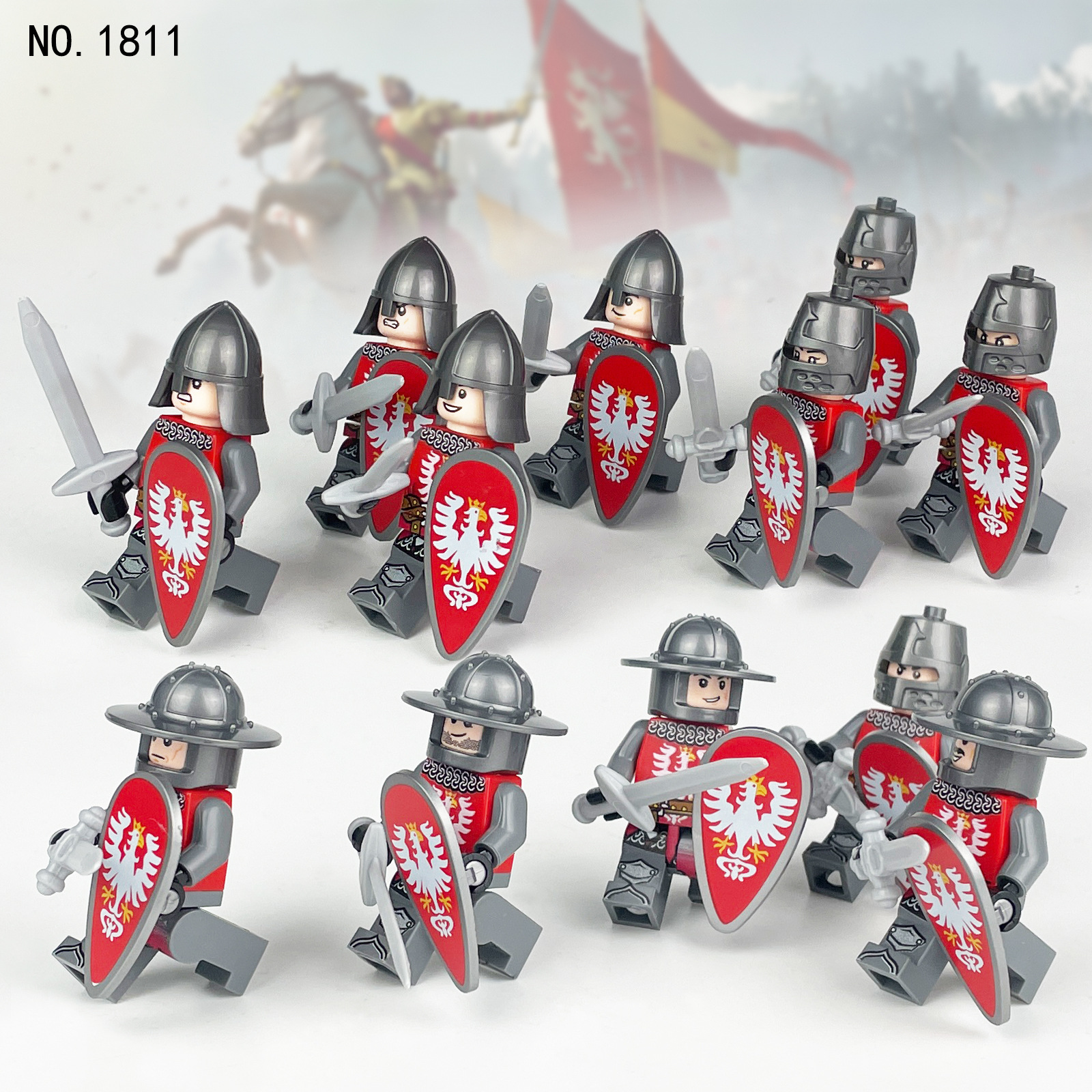 Medieval Knights and Soldiers Lot 12pcs - 1811 - J's Little Things