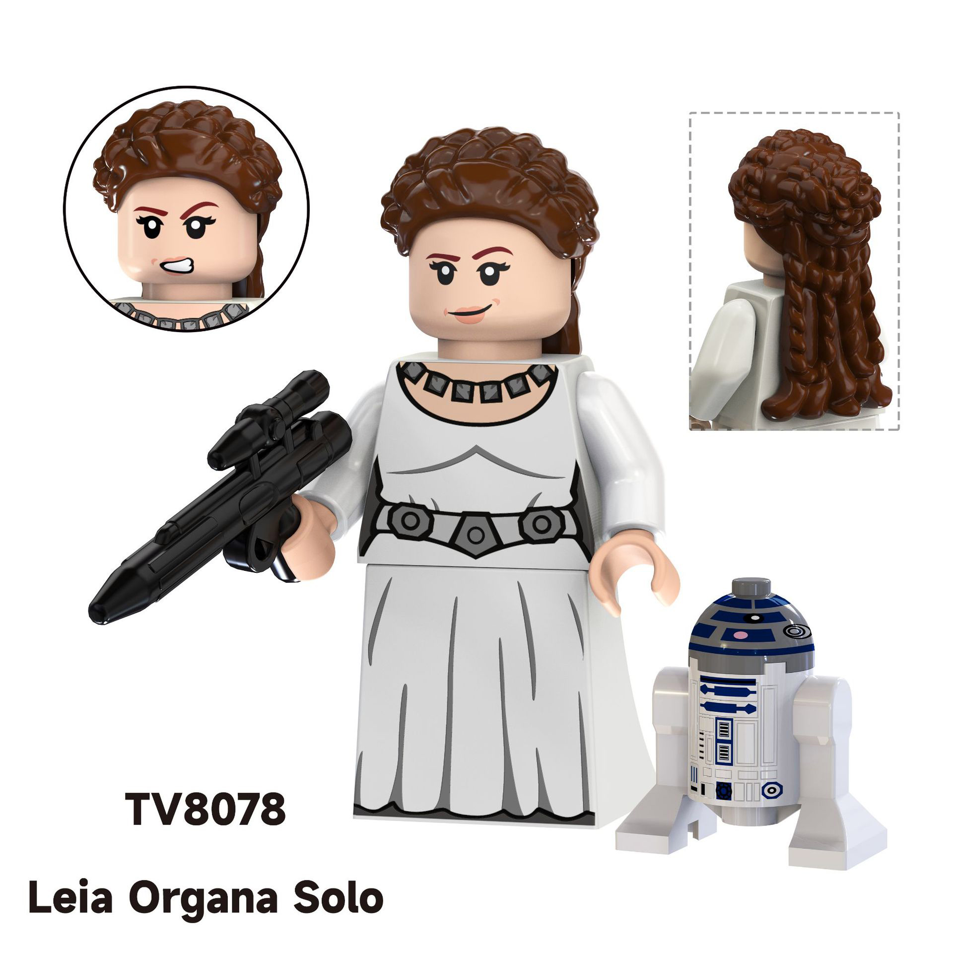 LEIAさん専用、訳あり、箱込み8キロ Star Wars TV Series Leia Organa Single Custom Minifigure TV8078
