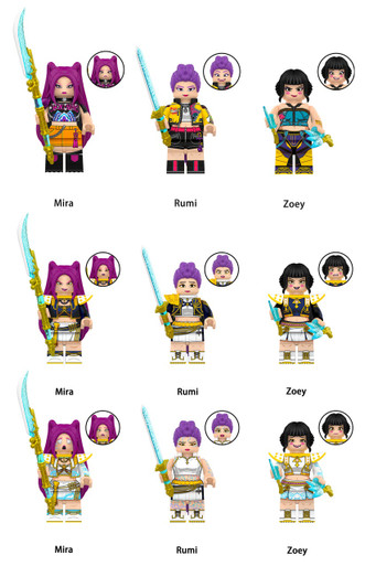 Kpop Demon Hunters Movie Custom Minifigures Set
