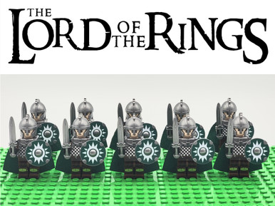 LOTR Rohan Royal Guards Heavy Shortswords Army 10 Minifigures Set - J's ...