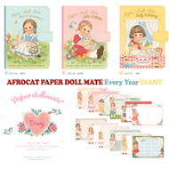  Afrocat Paper Doll Mate Daily Diary Every Year Limited Edition Schedule Journal Note New 