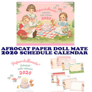 Afrocat Paper Doll Mate 2020 Schedule Table Calendar-1