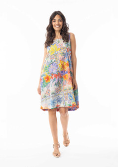 Orientique Reversible Cotton Dress in ARUBA Print (#91261) Orientique Reversible Cotton Dress in ARUBA Print (#91261)