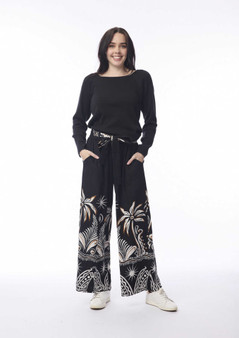 Orientique Wide legged Cotton Pant in INDUS Print (#4668)