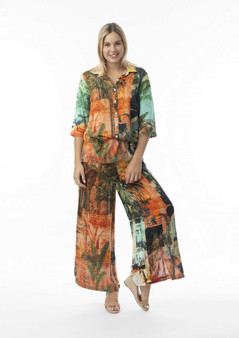 Orientique DIGITAL PRINT RAYON SHIRT in Vintage