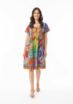 Orientique Cotton Pocket Dress in IPANEMA Print (#40180)