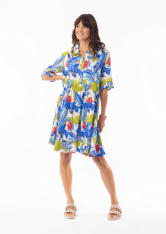 ESCAPE BY OQ RAYON LUNA LAYER DRESS (#30119)