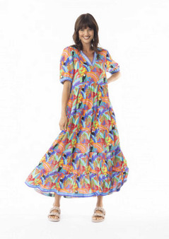 Escape by OQ RAYON MAXI DRESS in BIANCA Print (#71558)