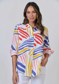 Enveloppe by Olive et Julie Line L/S Shirt  in TOILE Print (#ENVB-114)