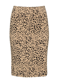 LOU LOU WHITNEY MIDI SKIRT - LEOPARD PRINT